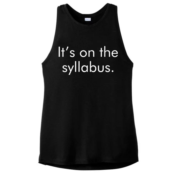 It's on the Syllabus. Ladies Tri-Blend Wicking Tank