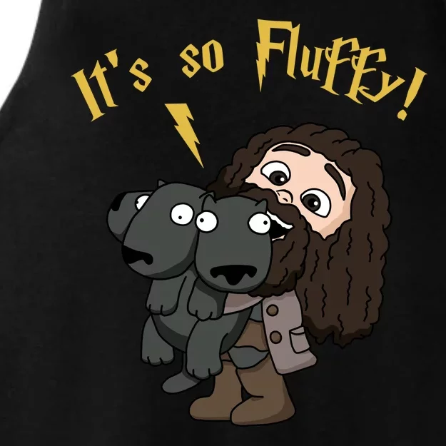 It's So Fluffy Funny Magical Wizard Ladies Tri-Blend Wicking Tank