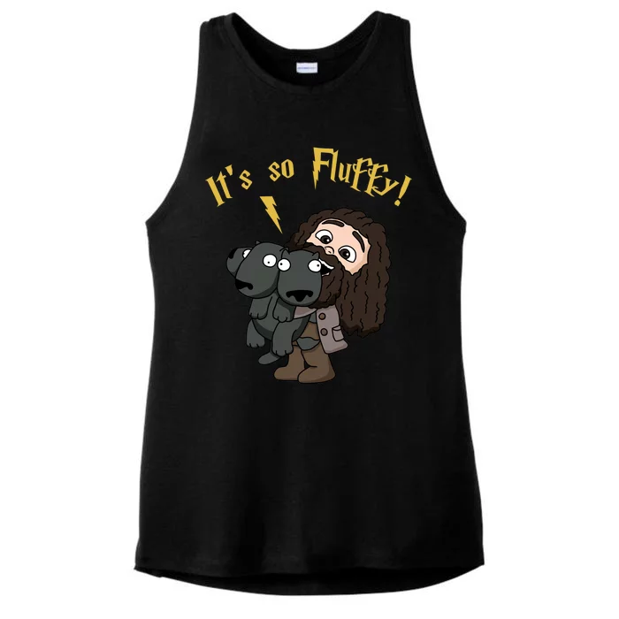 It's So Fluffy Funny Magical Wizard Ladies Tri-Blend Wicking Tank