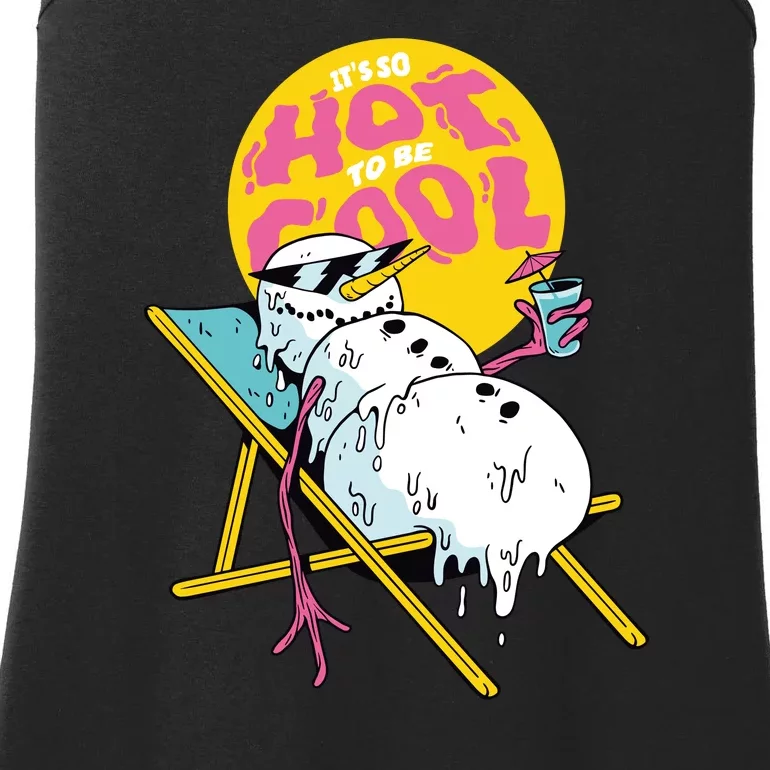 It's So Hot To Be Cool Snowman Ladies Essential Tank