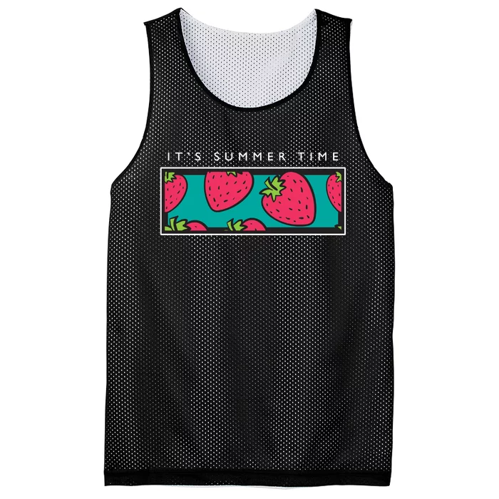 It's Summer Time Mesh Reversible Basketball Jersey Tank