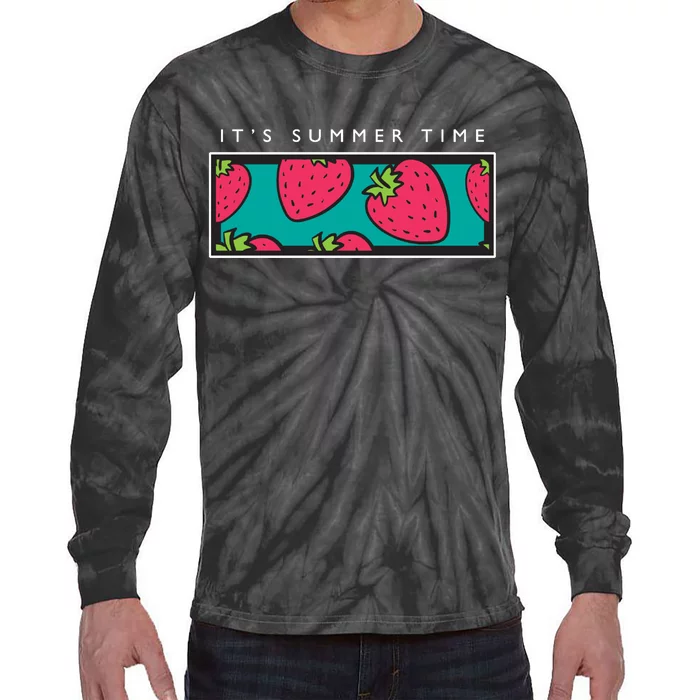 It's Summer Time Tie-Dye Long Sleeve Shirt