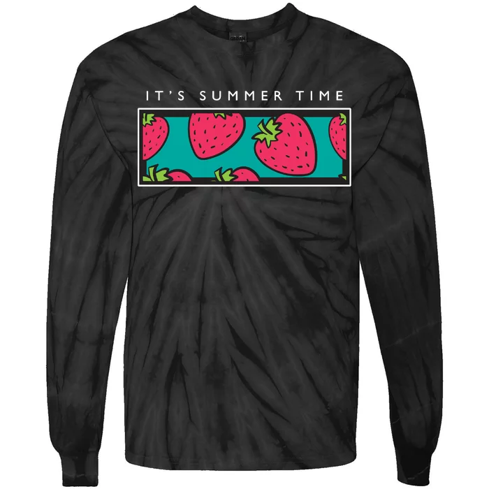 It's Summer Time Tie-Dye Long Sleeve Shirt