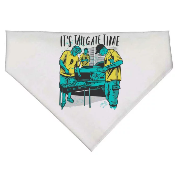 It's Tailgate Time USA-Made Doggie Bandana