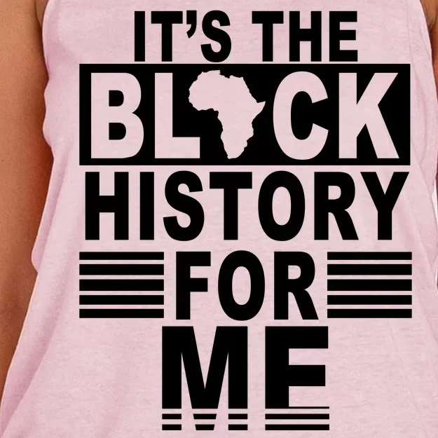 It's The Black History For Me Women's Knotted Racerback Tank