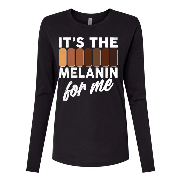 It's The Melanin For Me Skin Tones Womens Cotton Relaxed Long Sleeve T-Shirt