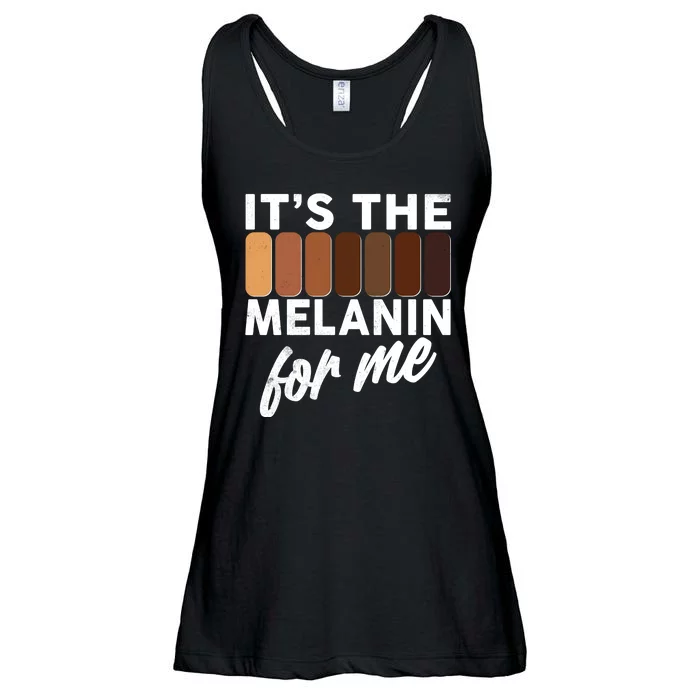 It's The Melanin For Me Skin Tones Ladies Essential Flowy Tank