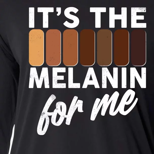 It's The Melanin For Me Skin Tones Cooling Performance Long Sleeve Crew