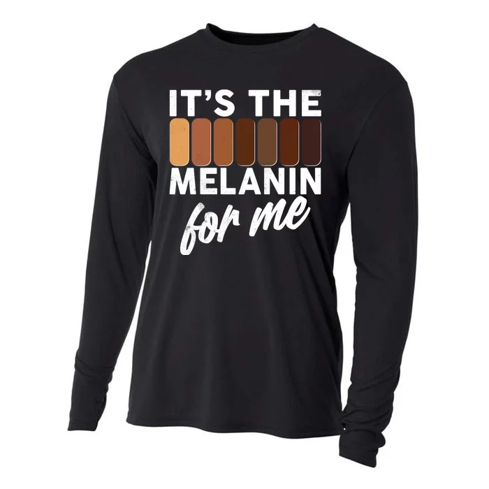 It's The Melanin For Me Skin Tones Cooling Performance Long Sleeve Crew