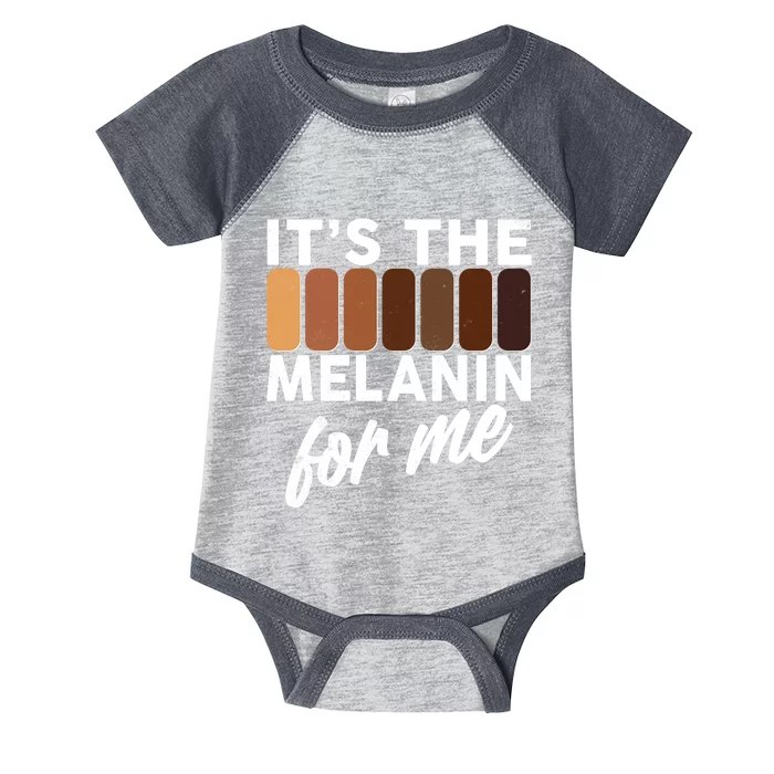 It's The Melanin For Me Skin Tones Infant Baby Jersey Bodysuit