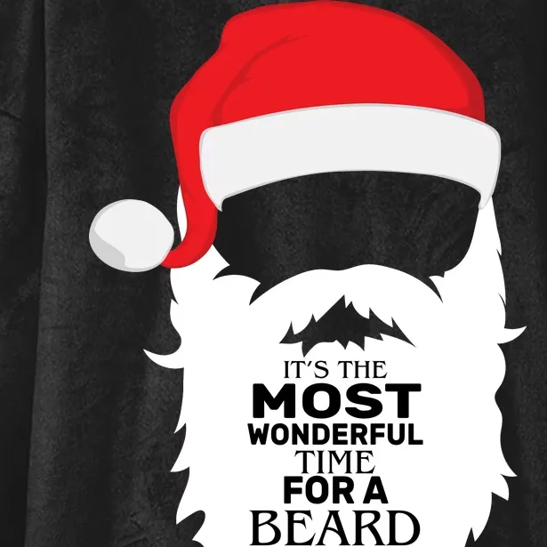 It's the Most Wonderful Time For a Beard Hooded Wearable Blanket