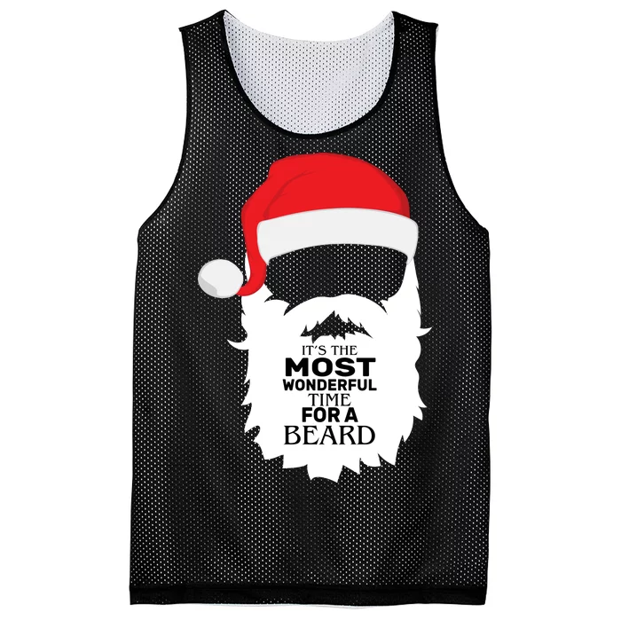 It's the Most Wonderful Time For a Beard Mesh Reversible Basketball Jersey Tank