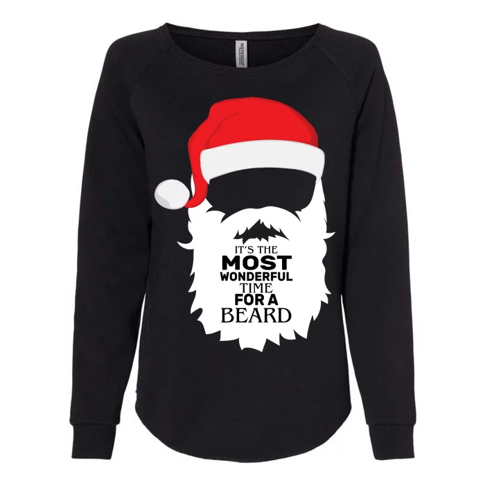 It's the Most Wonderful Time For a Beard Womens California Wash Sweatshirt