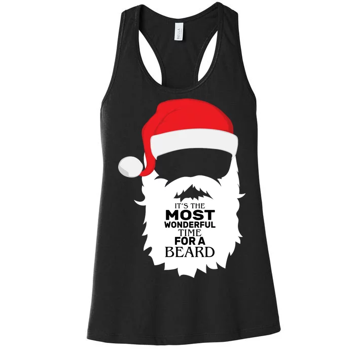 It's the Most Wonderful Time For a Beard Women's Racerback Tank