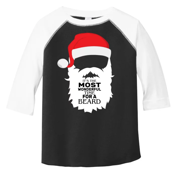 It's the Most Wonderful Time For a Beard Toddler Fine Jersey T-Shirt