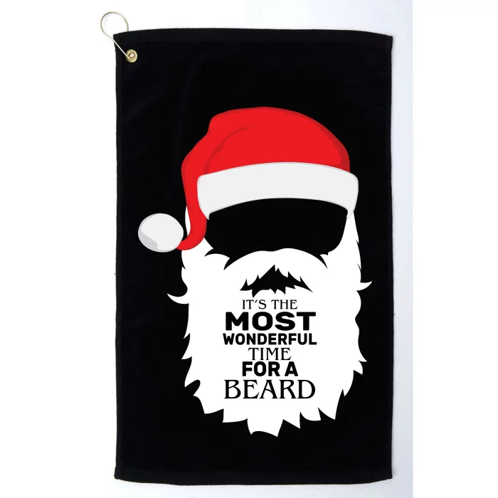 It's the Most Wonderful Time For a Beard Platinum Collection Golf Towel