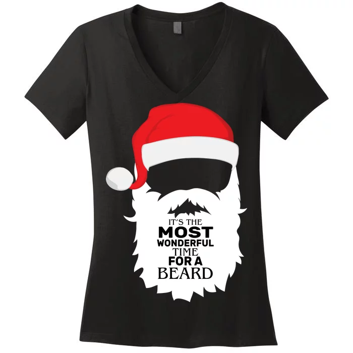 It's the Most Wonderful Time For a Beard Women's V-Neck T-Shirt