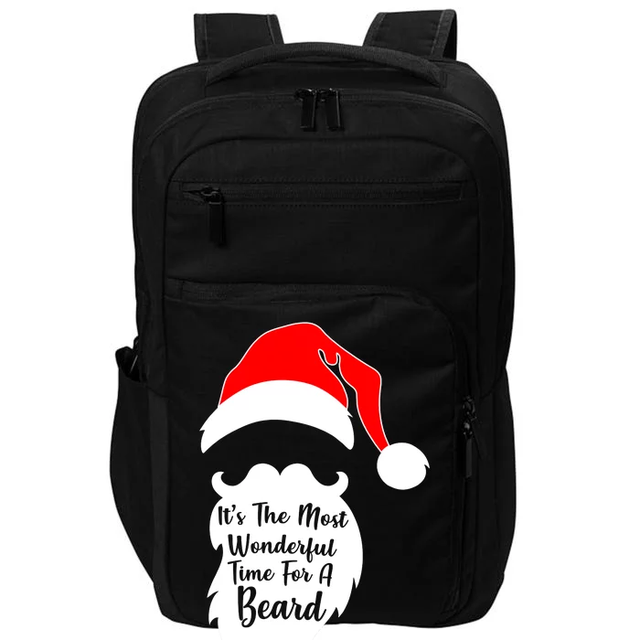 It's The Most Wonderful Time for a Beard Funny Christmas Impact Tech Backpack