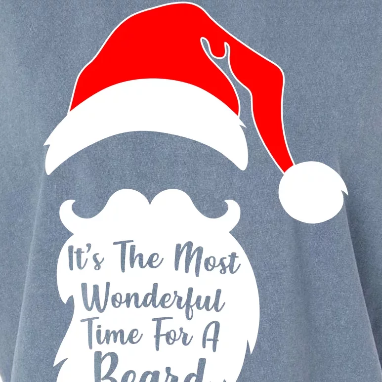 It's The Most Wonderful Time for a Beard Funny Christmas Garment-Dyed Women's Muscle Tee