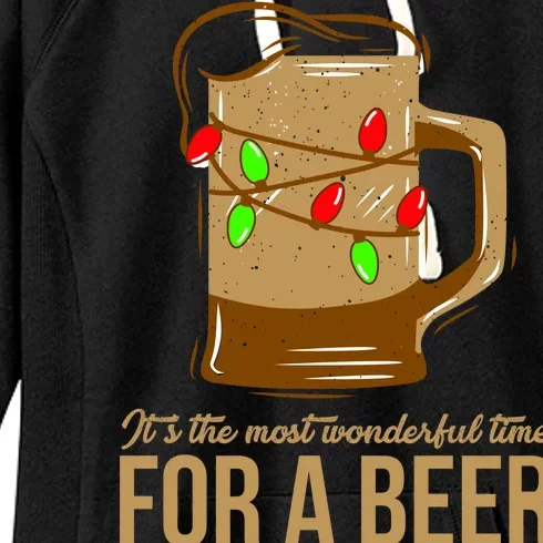 It's The Most Wonderful Time For A Beer Women's Fleece Hoodie