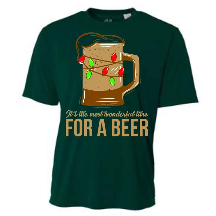 It's The Most Wonderful Time For A Beer Cooling Performance Crew T-Shirt