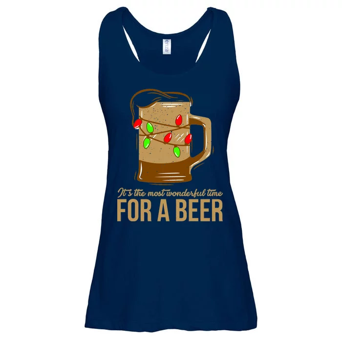 It's The Most Wonderful Time For A Beer Ladies Essential Flowy Tank