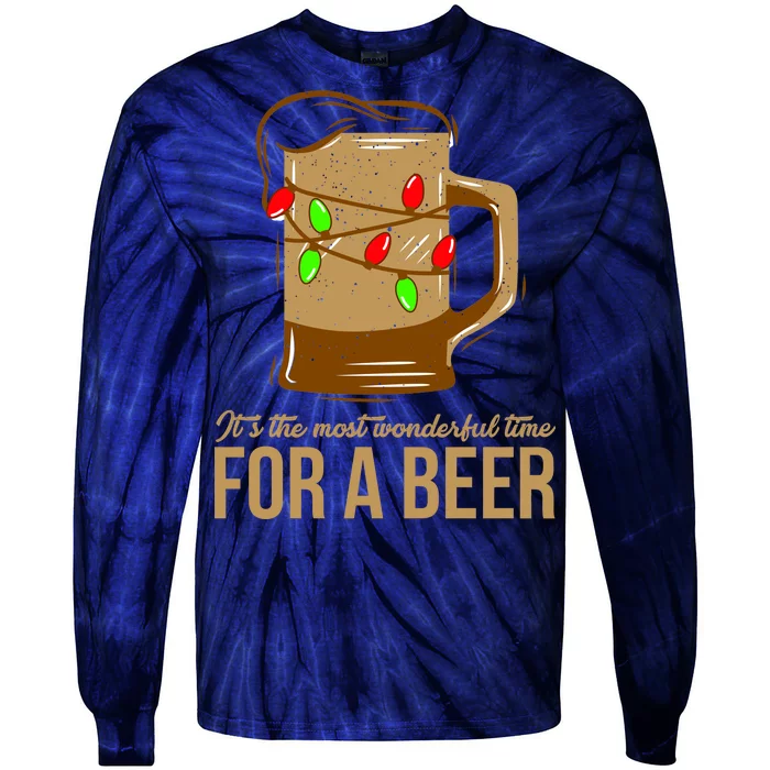 It's The Most Wonderful Time For A Beer Tie-Dye Long Sleeve Shirt