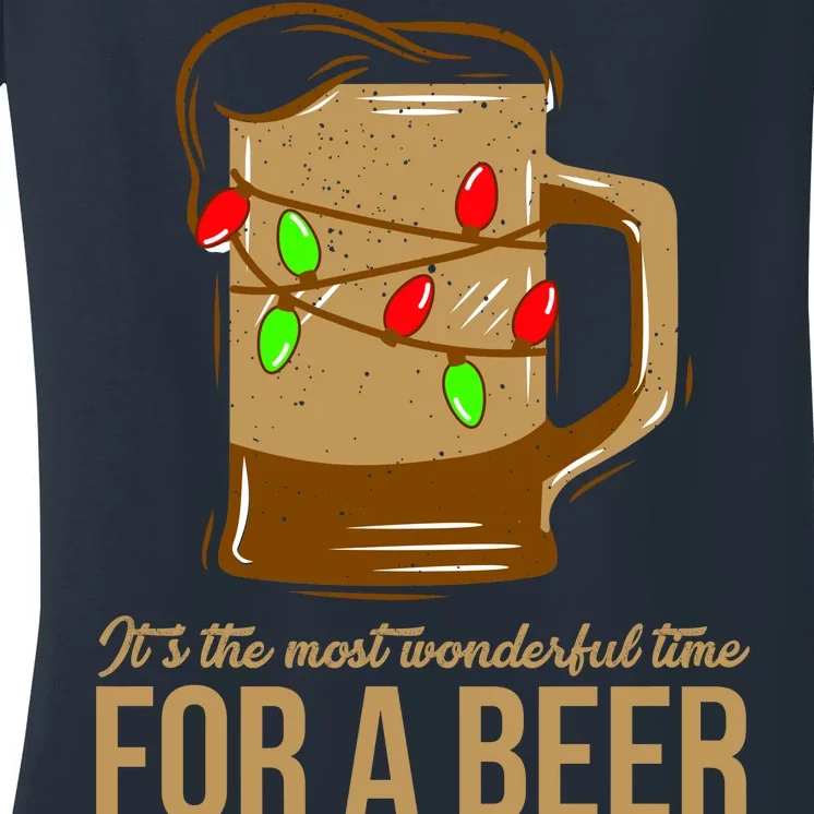 It's The Most Wonderful Time For A Beer Women's V-Neck T-Shirt