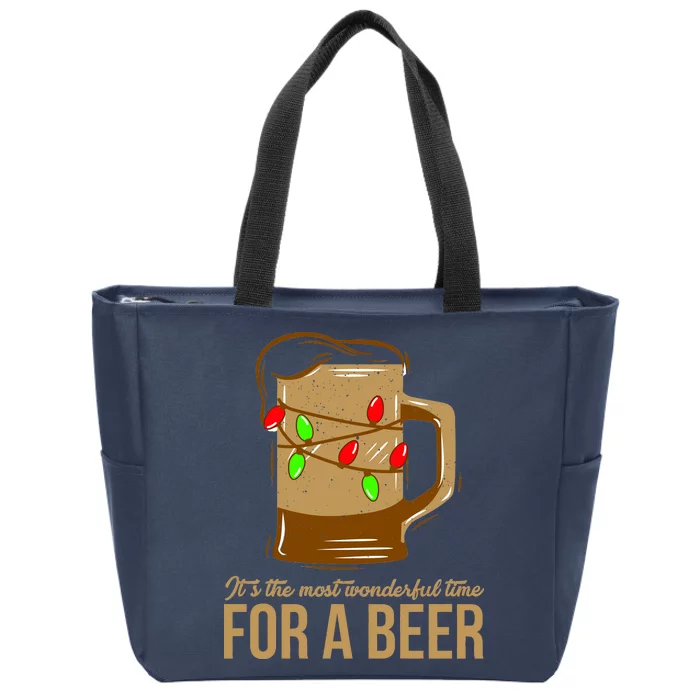 It's The Most Wonderful Time For A Beer Zip Tote Bag