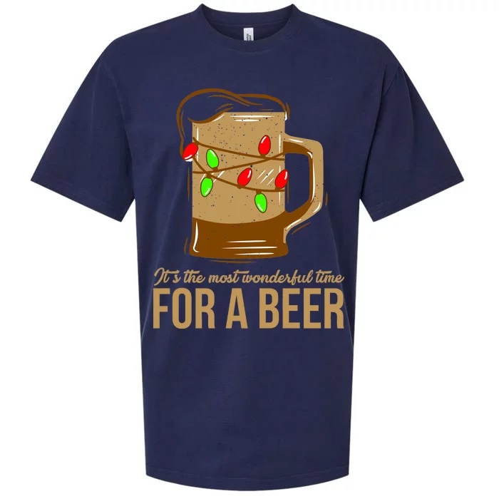 It's The Most Wonderful Time For A Beer Sueded Cloud Jersey T-Shirt