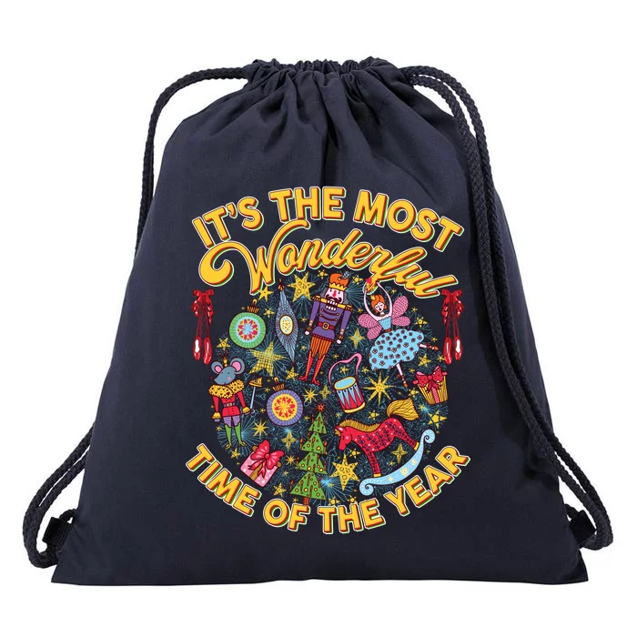 It's The Most Wonderful Time Of The Year Drawstring Bag