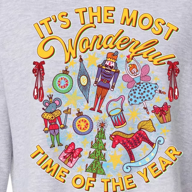 It's The Most Wonderful Time Of The Year Cropped Pullover Crew