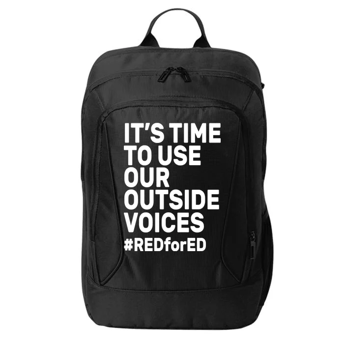 It's Time To Use Our Outside Voice Red For Ed City Backpack