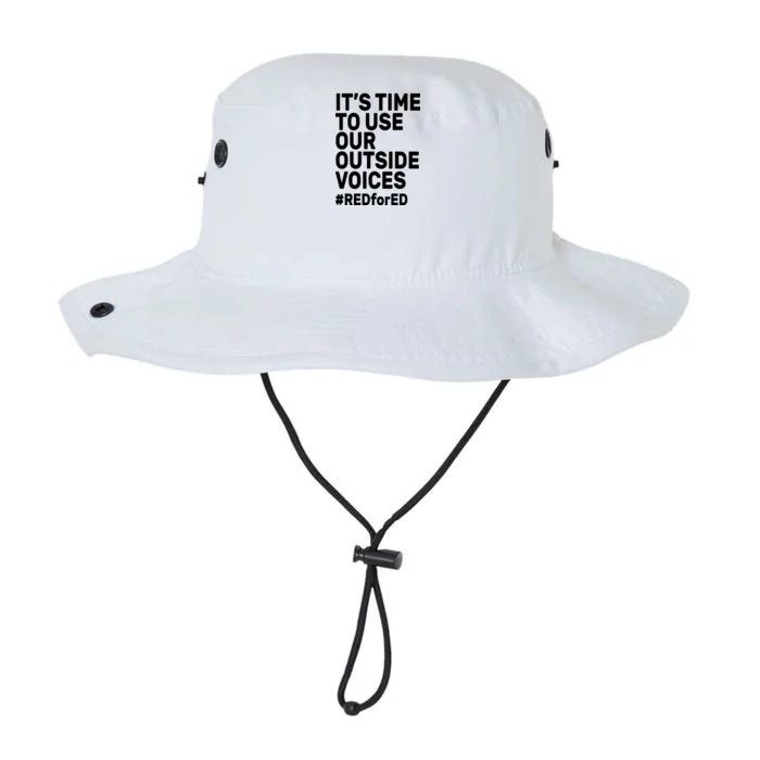 It's Time To Use Our Outside Voice Red For Ed Legacy Cool Fit Booney Bucket Hat