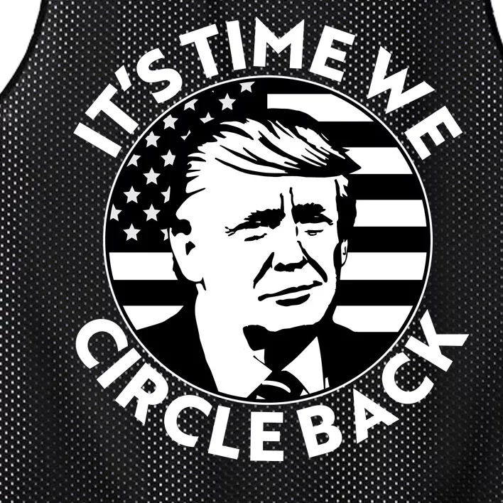 It's Time We Circle Back Trump 2024 Election Mesh Reversible Basketball Jersey Tank