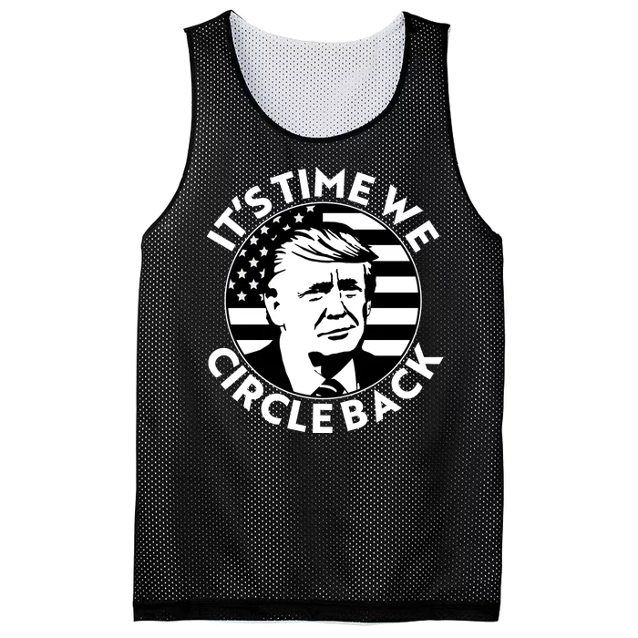 It's Time We Circle Back Trump 2024 Election Mesh Reversible Basketball Jersey Tank