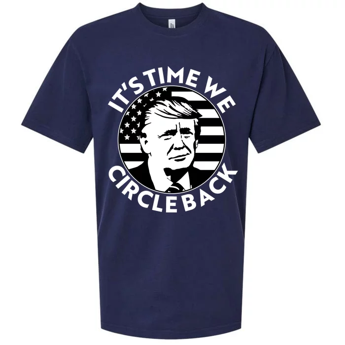 It's Time We Circle Back Trump 2024 Election Sueded Cloud Jersey T-Shirt