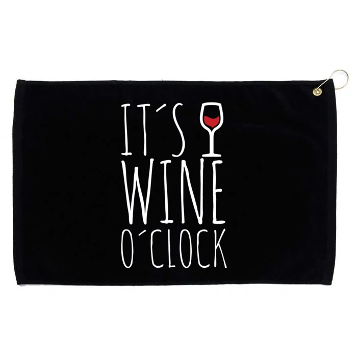 It's Wine O'Clock Grommeted Golf Towel