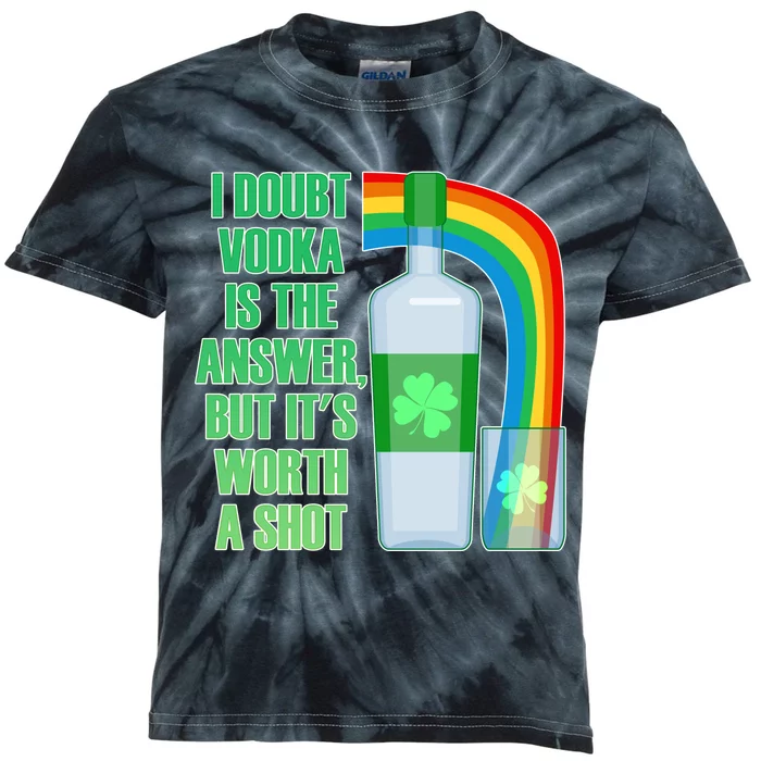 It's Worth a Shot of Vodka Kids Tie-Dye T-Shirt