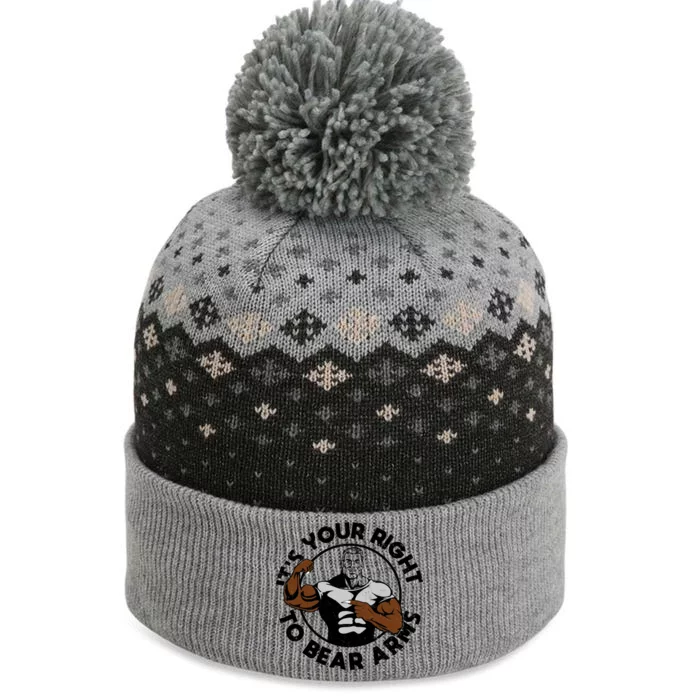 It's Your Right To Bear Arms The Baniff Cuffed Pom Beanie