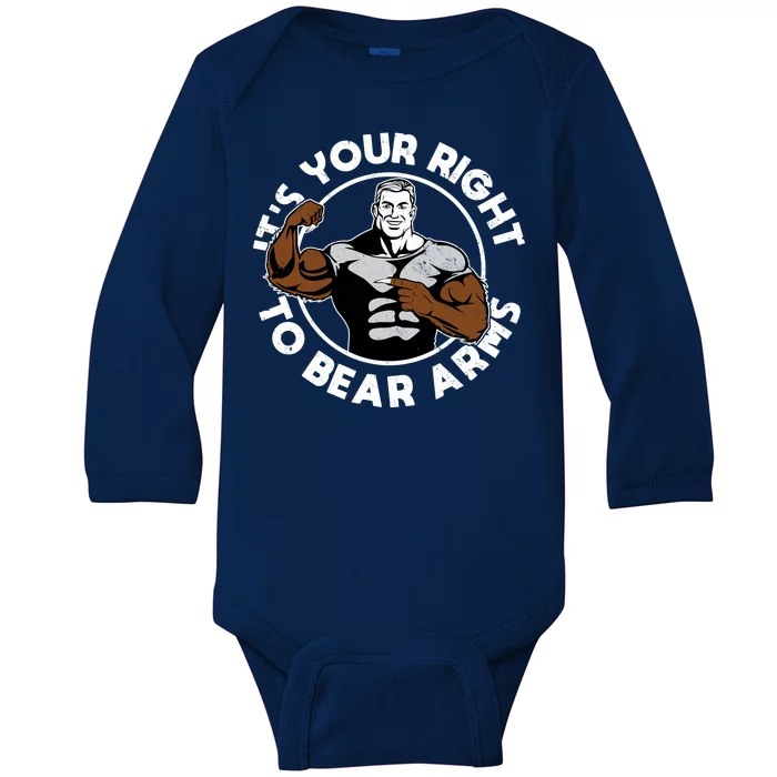 It's Your Right To Bear Arms Baby Long Sleeve Bodysuit