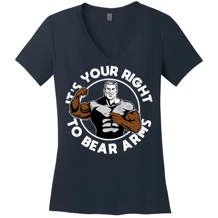 It's Your Right To Bear Arms Women's V-Neck T-Shirt