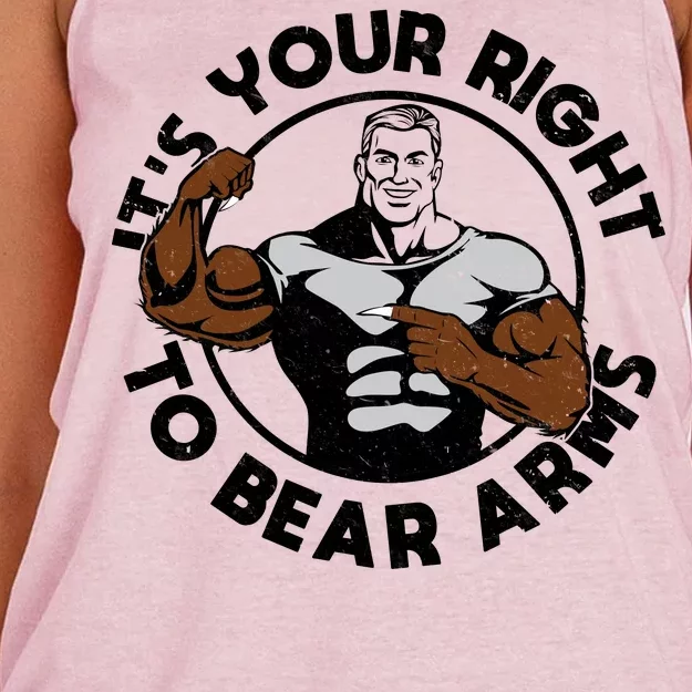 It's Your Right To Bear Arms Women's Knotted Racerback Tank