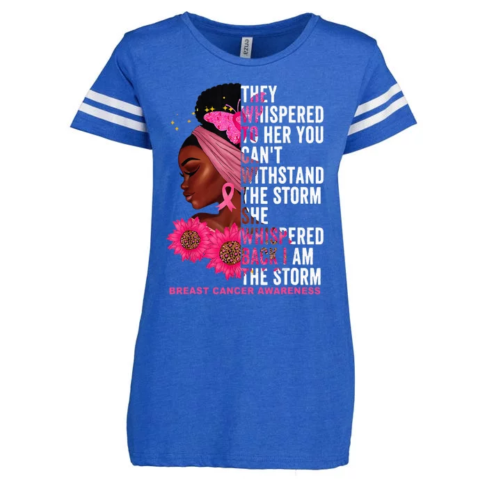 I'm The Storm Black Breast Cancer Survivor Pink Ribbon Enza Ladies Jersey Football T-Shirt