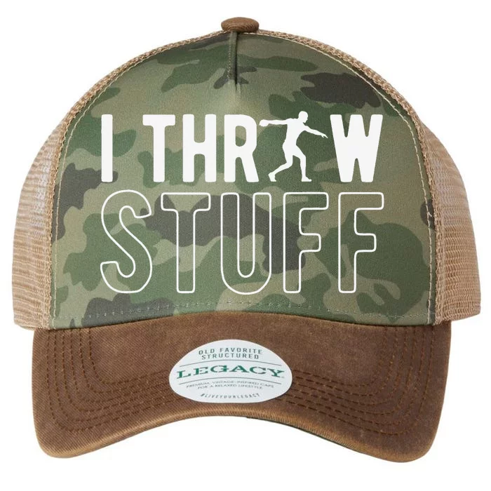 I Throw Stuff Discus Throw Discus Thrower Legacy Tie Dye Trucker Hat