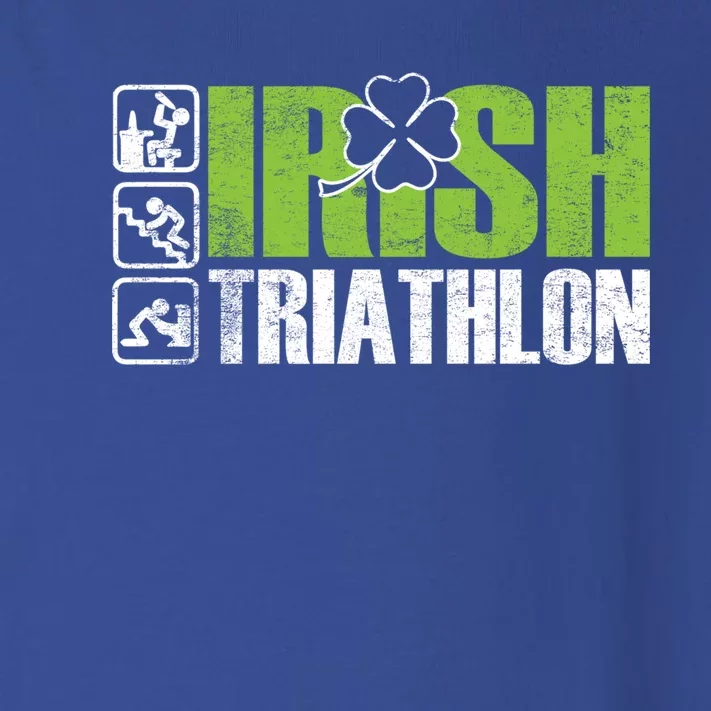 Irish Triathlon Sport Ing Happy St Patrick's Day Funny Gift Toddler Long Sleeve Shirt