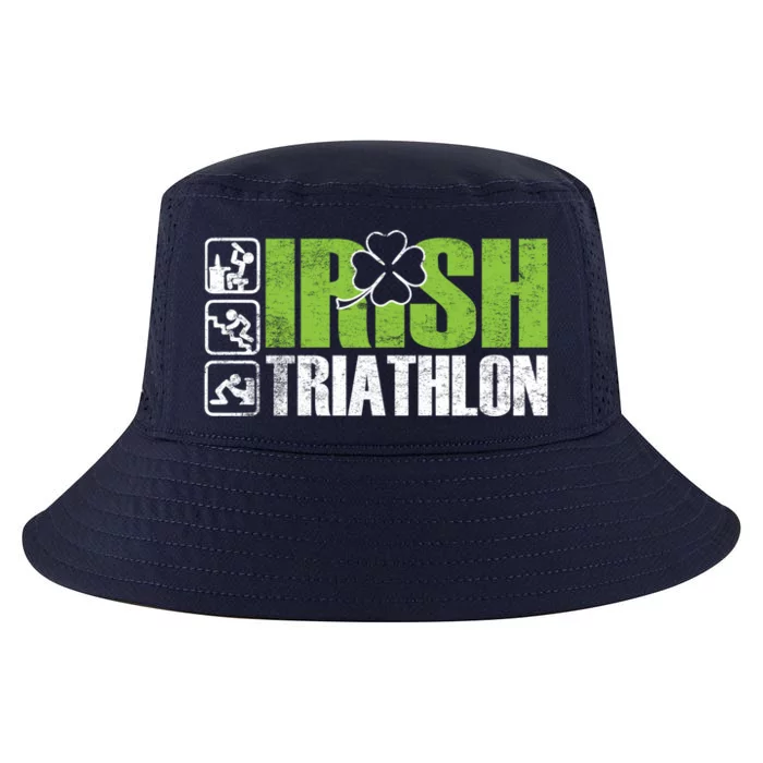 Irish Triathlon Sport Ing Happy St Patrick's Day Funny Gift Cool Comfort Performance Bucket Hat