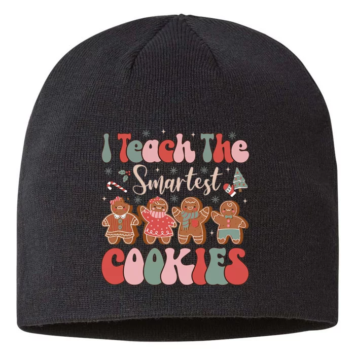 I Teach Smartest Cookies Teacher Christmas 8 1/2in Sustainable Knit Beanie