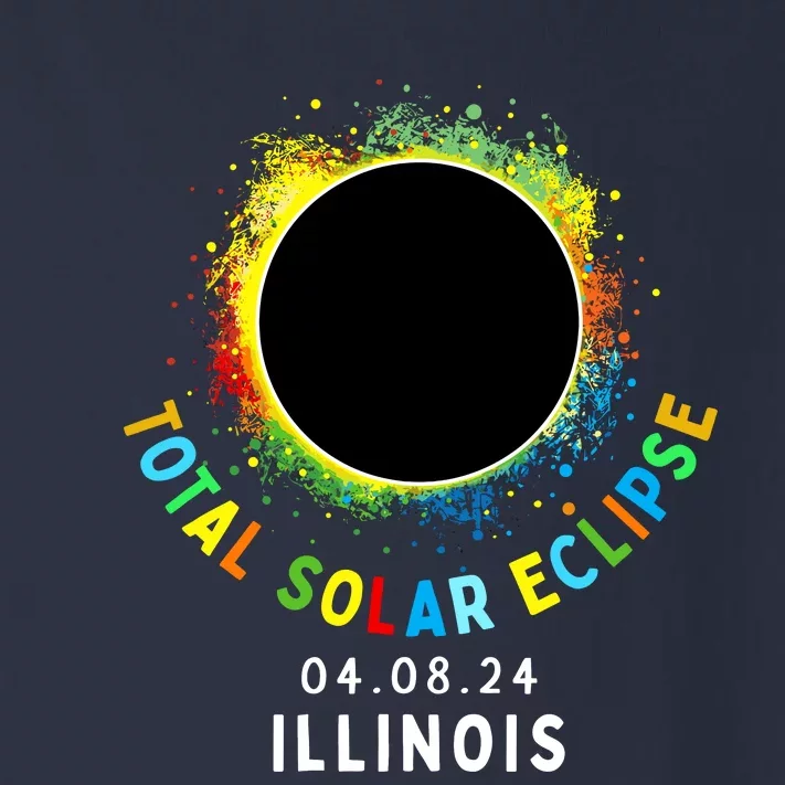 Illinois Total Solar Eclipse Totality April 8 2024 Tie Dye Toddler Long Sleeve Shirt