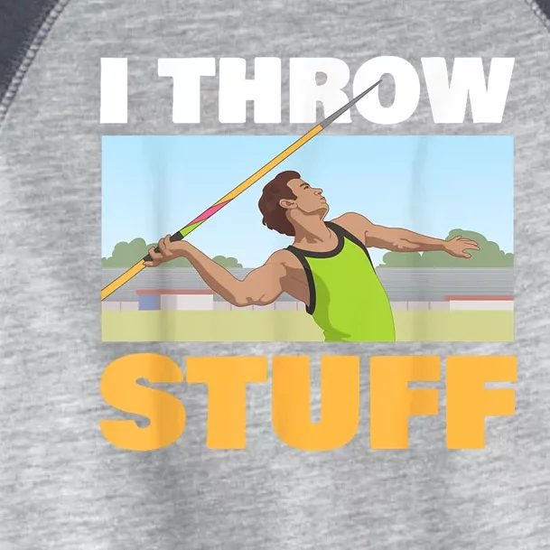 I Throw Stuff For A Shot Put Player Or Shot Putter Toddler Fine Jersey T-Shirt